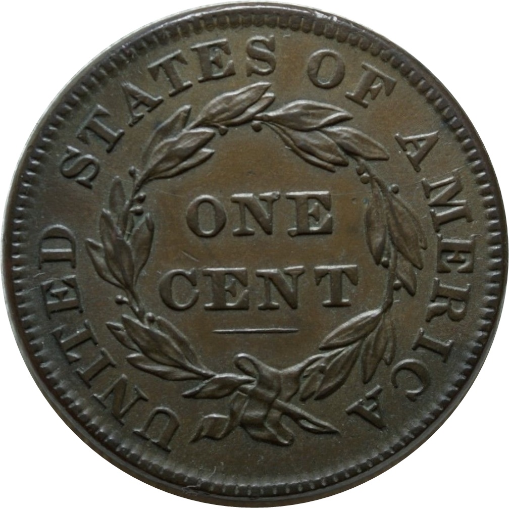 1836-Large-Cent-From-The-Collection-Of-Robert-S.-Carter-Jr.